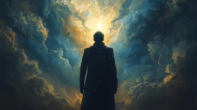 神　使命者　男性　男　光